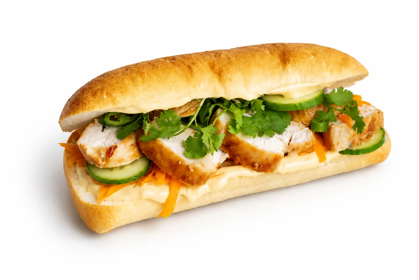 Bánh Mì Vietnamese sub sandwich at BINH Vietnamese Restaurant, Country Hills Blvd NE Calgary